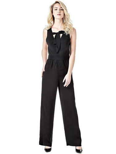 Guess tuta nera tessuto - ,